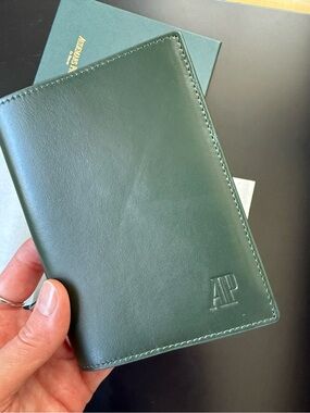 Audemars Piguet Green Leather Passport Holder